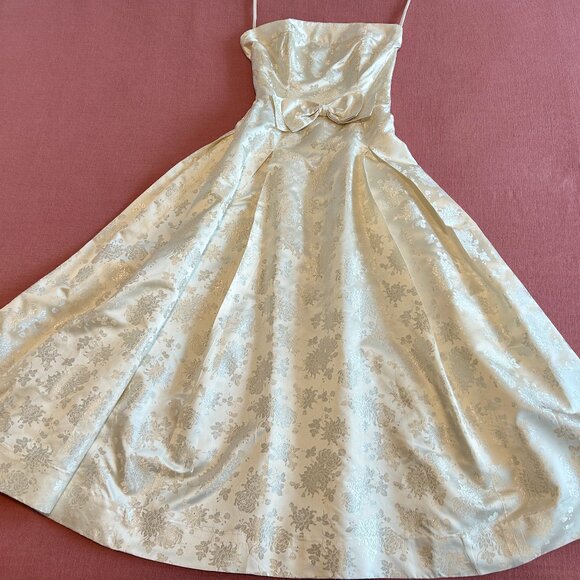 Vintage 60s Silk Dress - Picture 1 of 9